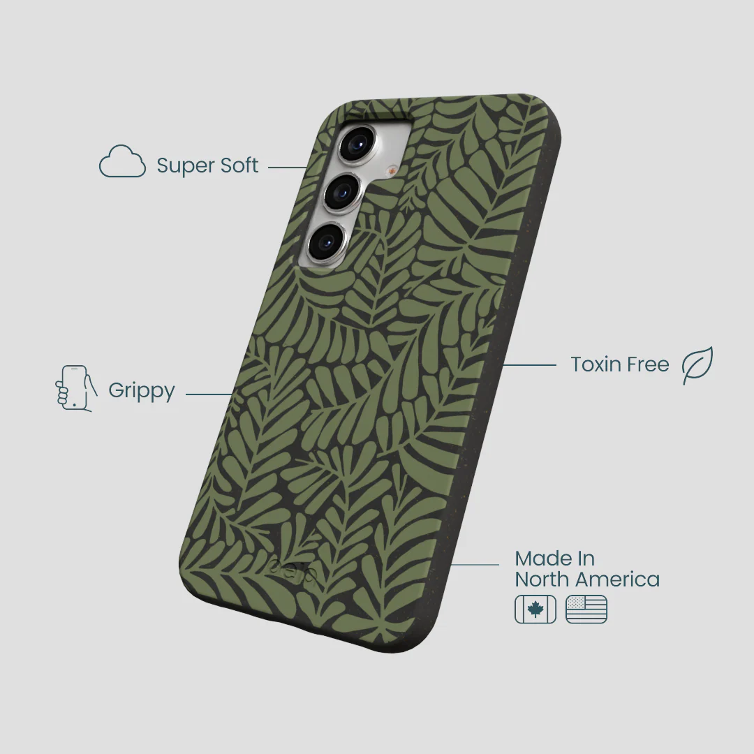 Black Fern Dreams Samsung Galaxy S25 Case - Image 4
