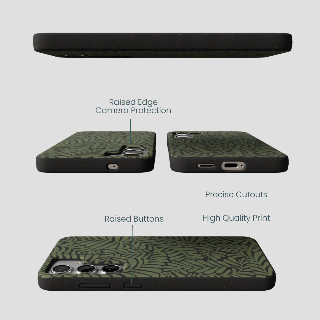 Black Fern Dreams Samsung Galaxy S25+(Plus) Case - Image 3