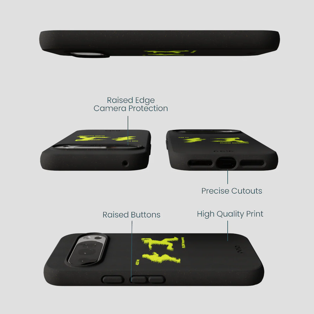 Black Flow Frequency Google Pixel 10/10 Pro Case - Image 3