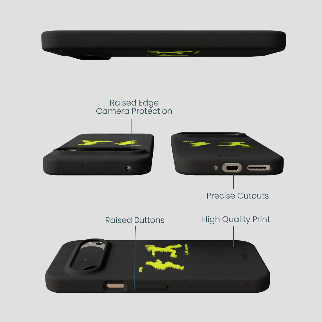 Black Flow Frequency Google Pixel 9/9 Pro Case - Image 3