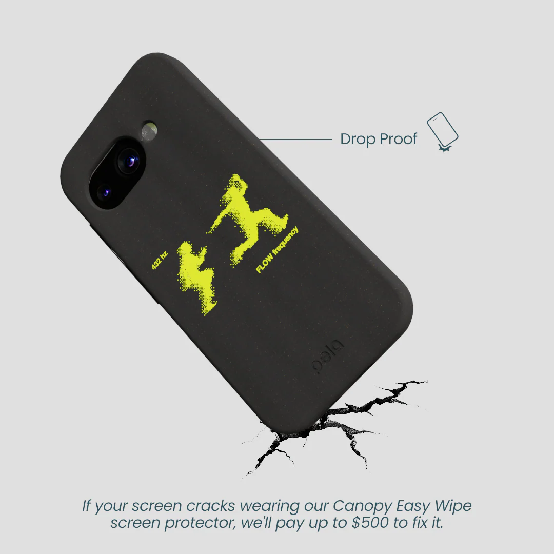 Black Flow Frequency Google Pixel 9a Case - Image 5