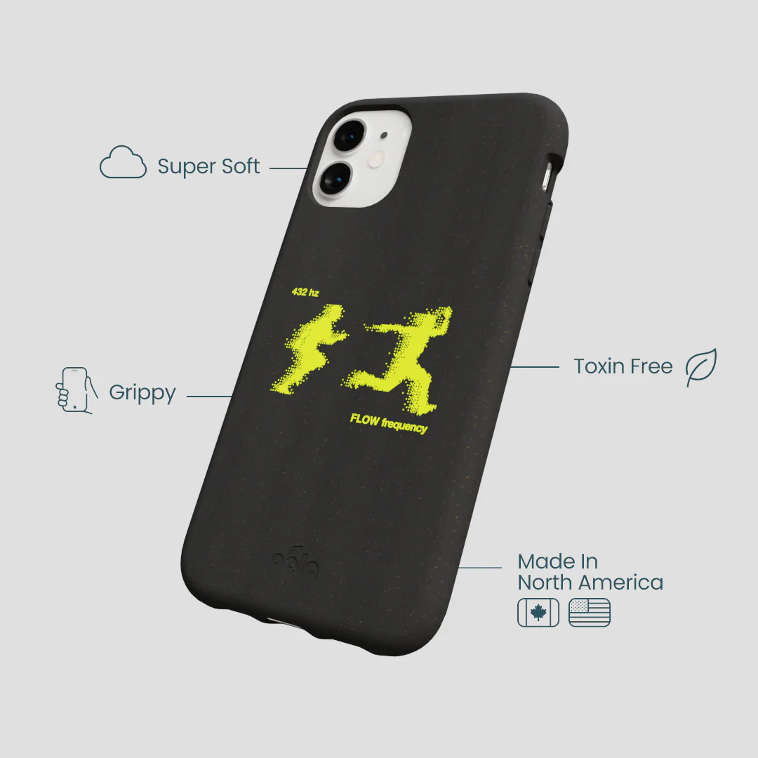 Black Flow Frequency iPhone 11 Case - Image 4