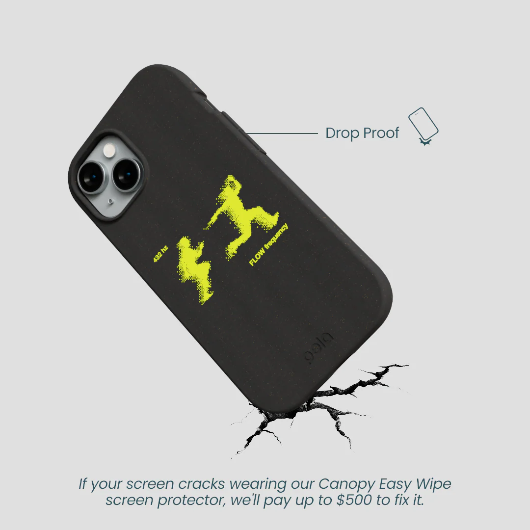 Black Flow Frequency iPhone 14 Case - Image 5