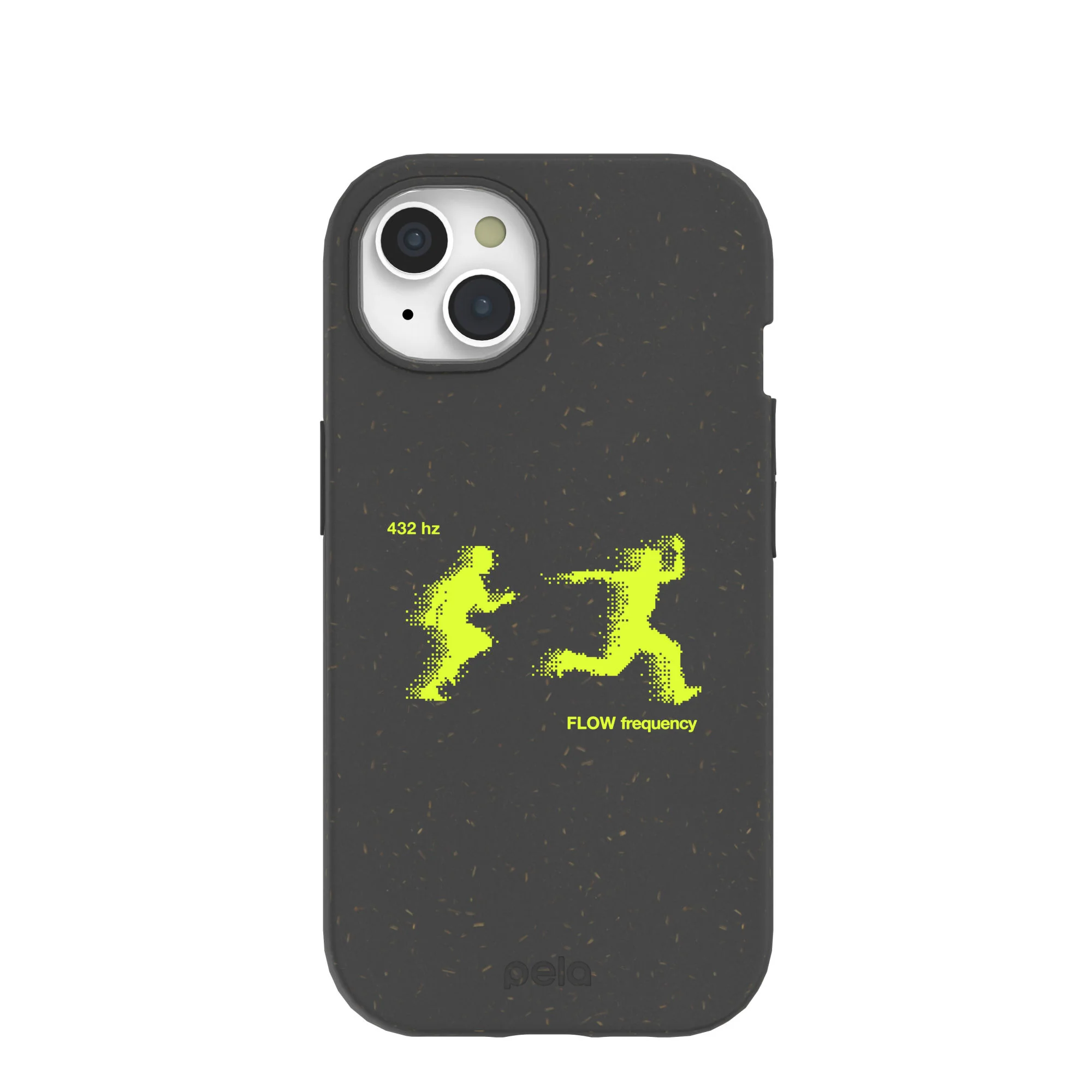 Black Flow Frequency iPhone 15 Case
