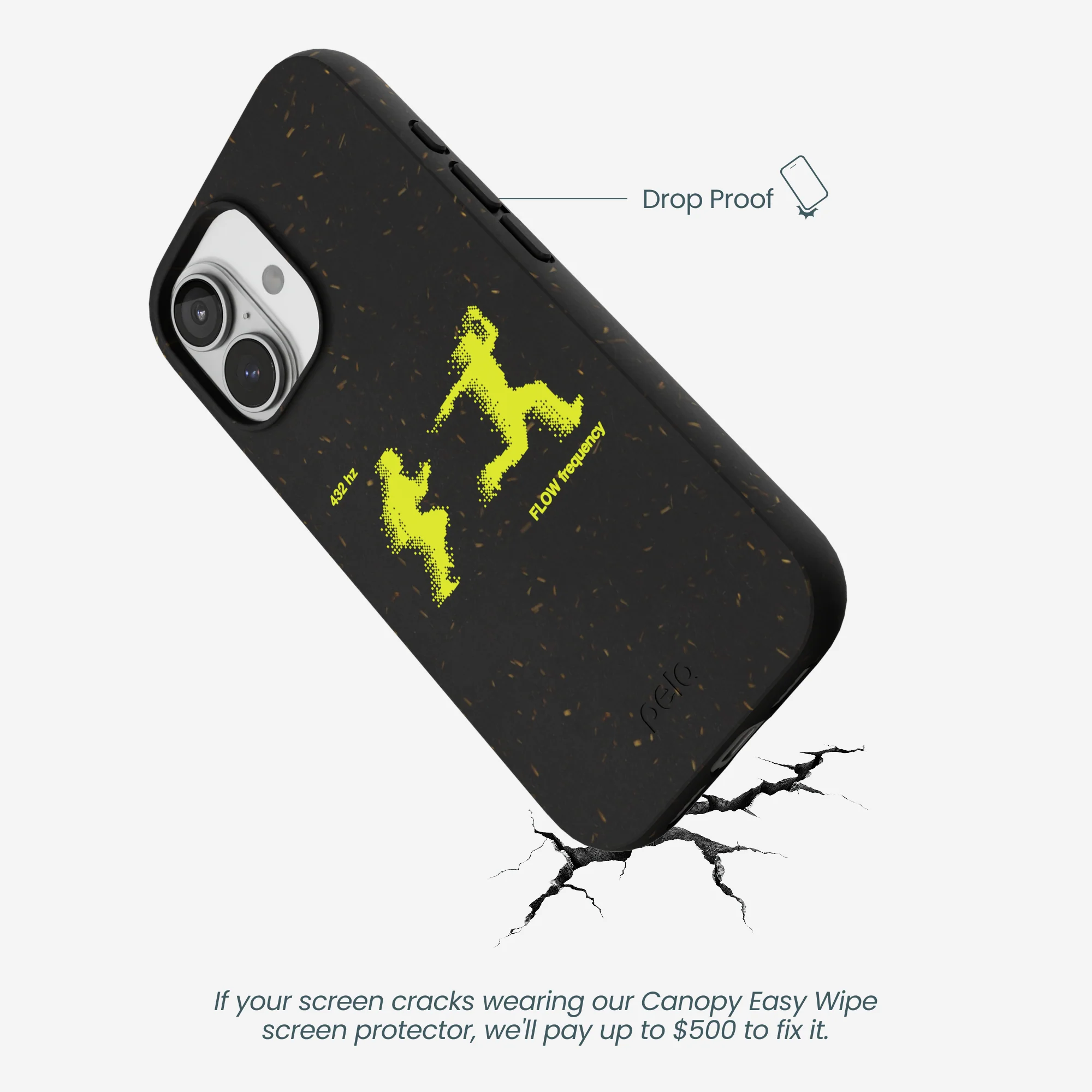 Black Flow Frequency iPhone 17 Case - Image 5