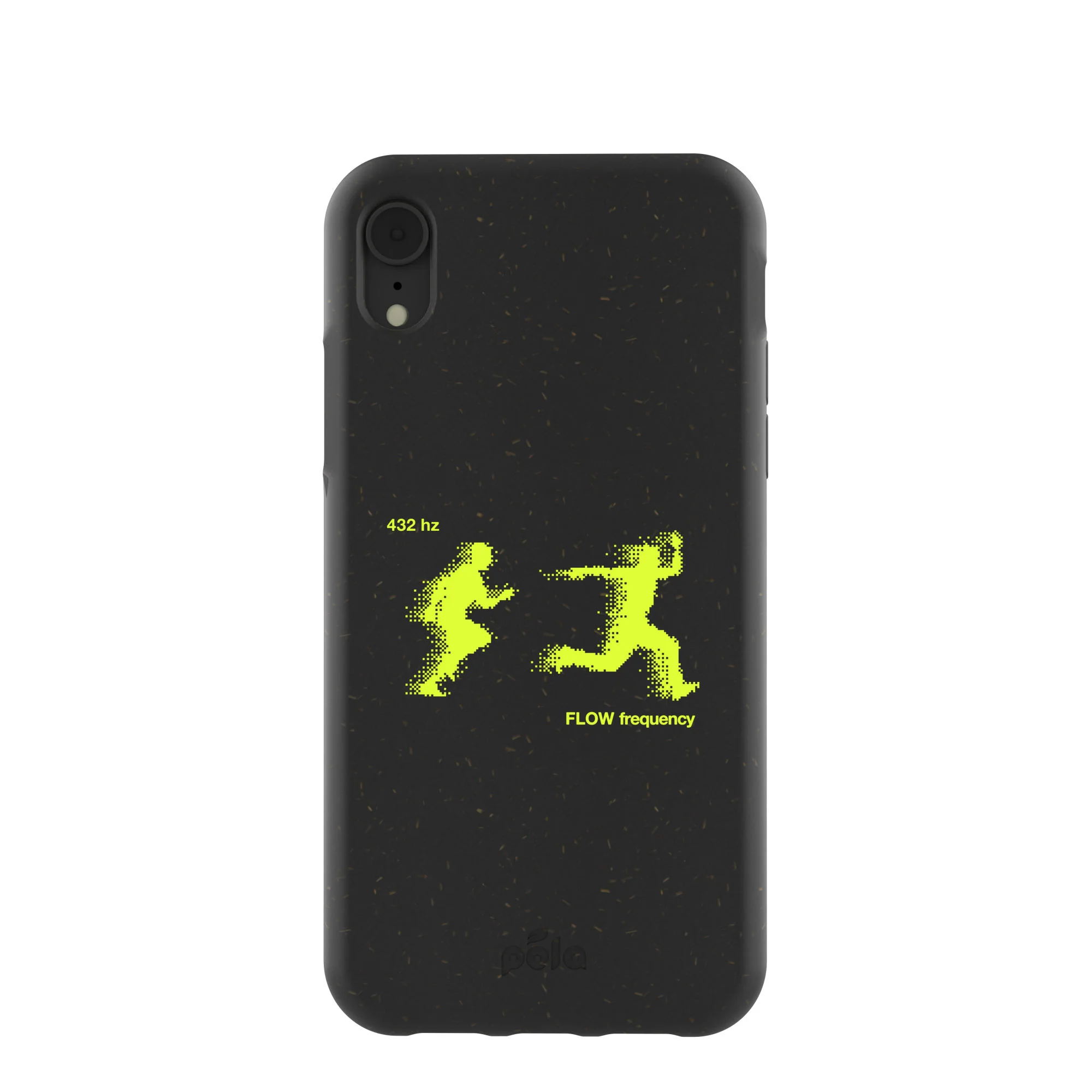 Black Flow Frequency iPhone XR Case