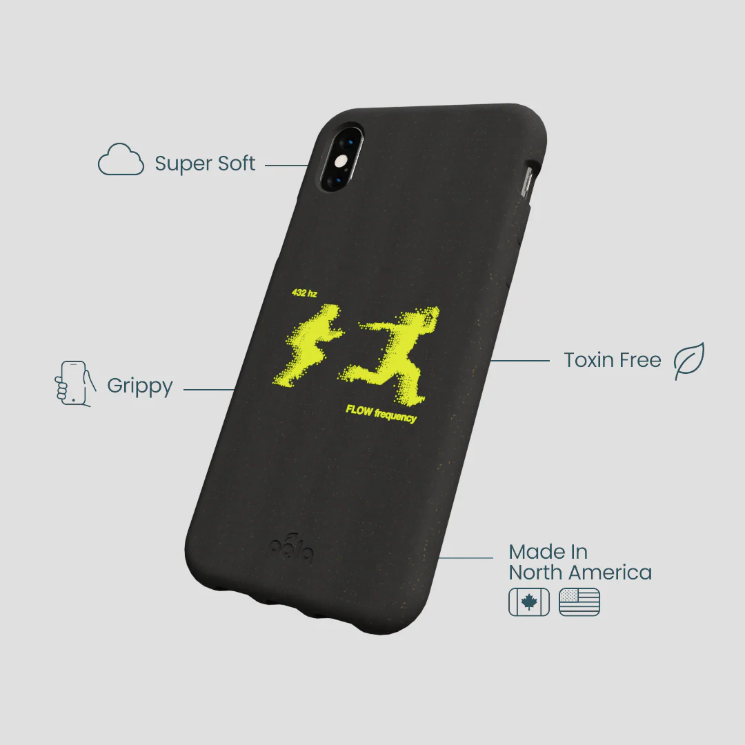 Black Flow Frequency iPhone XR Case - Image 4