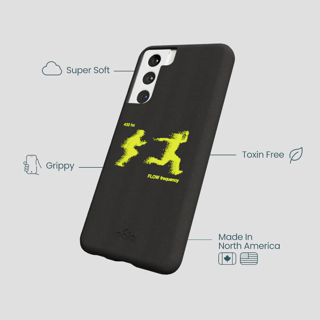 Black Flow Frequency Samsung Galaxy S21 Case - Image 4