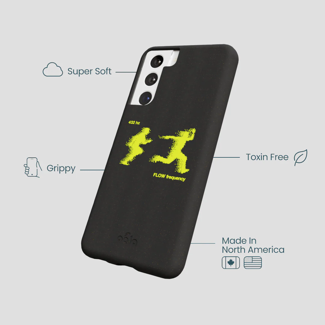 Black Flow Frequency Samsung Galaxy S22 Case - Image 4