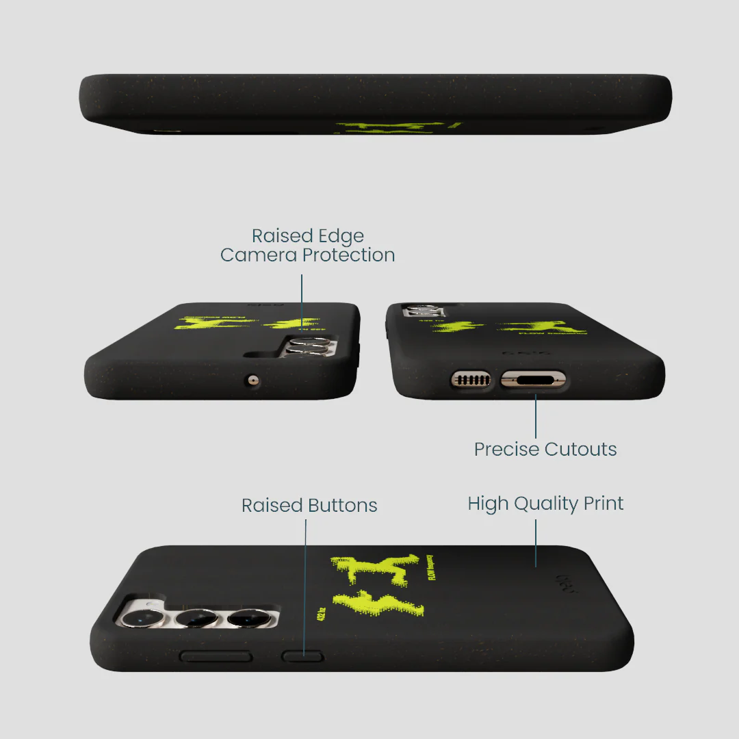 Black Flow Frequency Samsung Galaxy S23+(Plus) Case - Image 3
