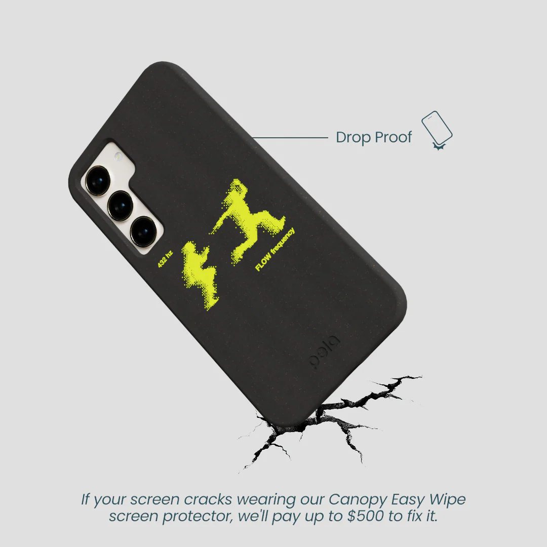 Black Flow Frequency Samsung Galaxy S24 Case - Image 5