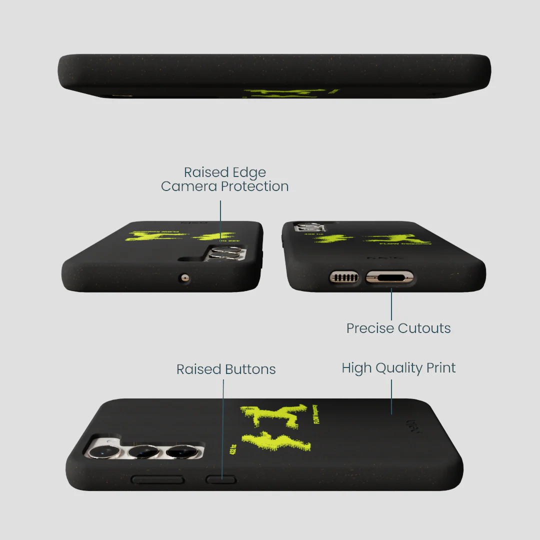 Black Flow Frequency Samsung Galaxy S24+(Plus) Case - Image 3