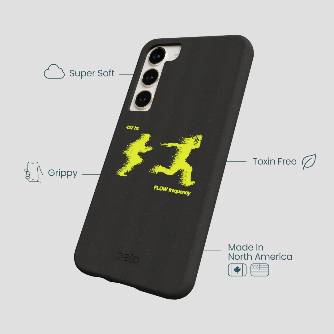 Black Flow Frequency Samsung Galaxy S24+(Plus) Case - Image 4