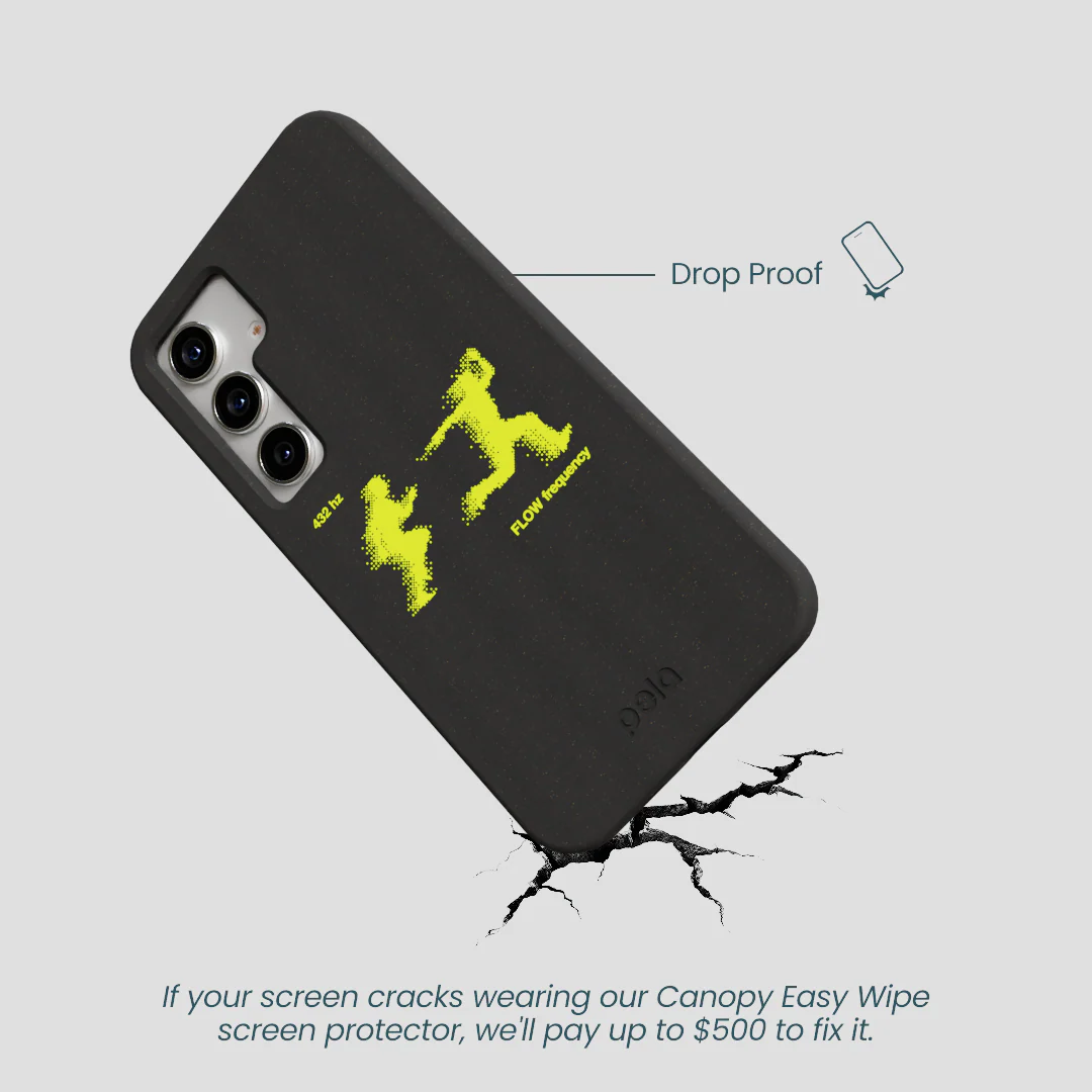 Black Flow Frequency Samsung Galaxy S25 Case - Image 5