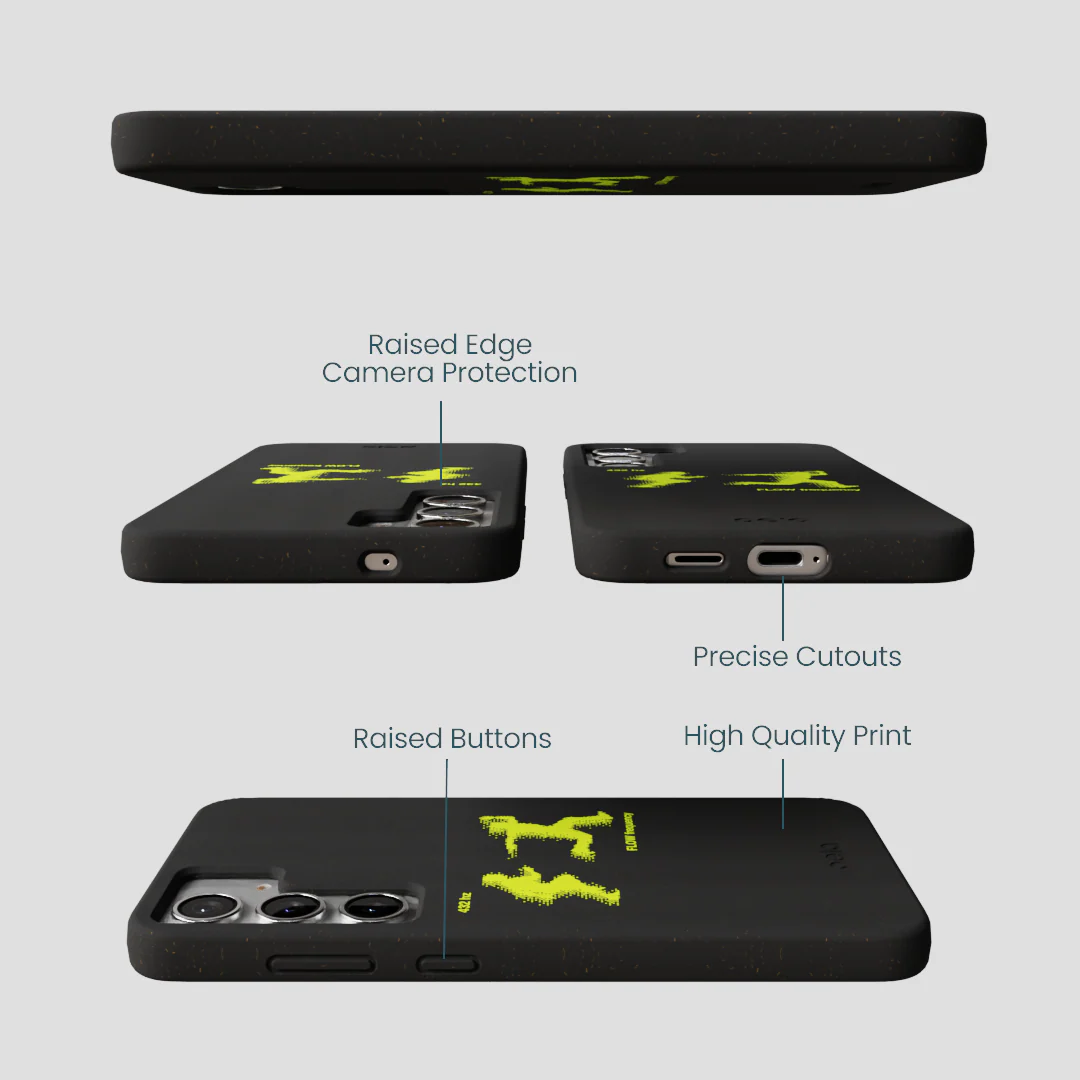 Black Flow Frequency Samsung Galaxy S25+(Plus) Case - Image 3