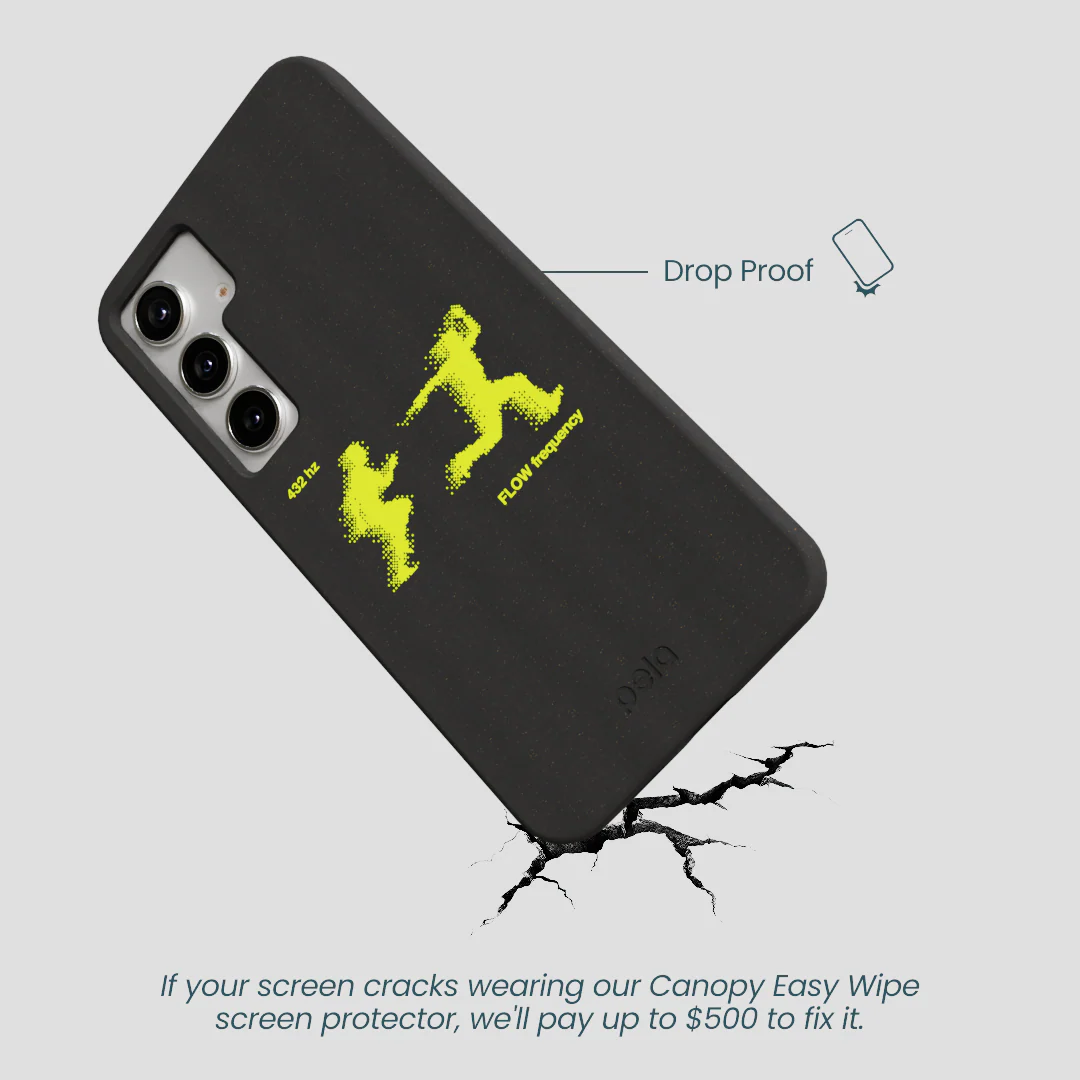 Black Flow Frequency Samsung Galaxy S25+(Plus) Case - Image 5
