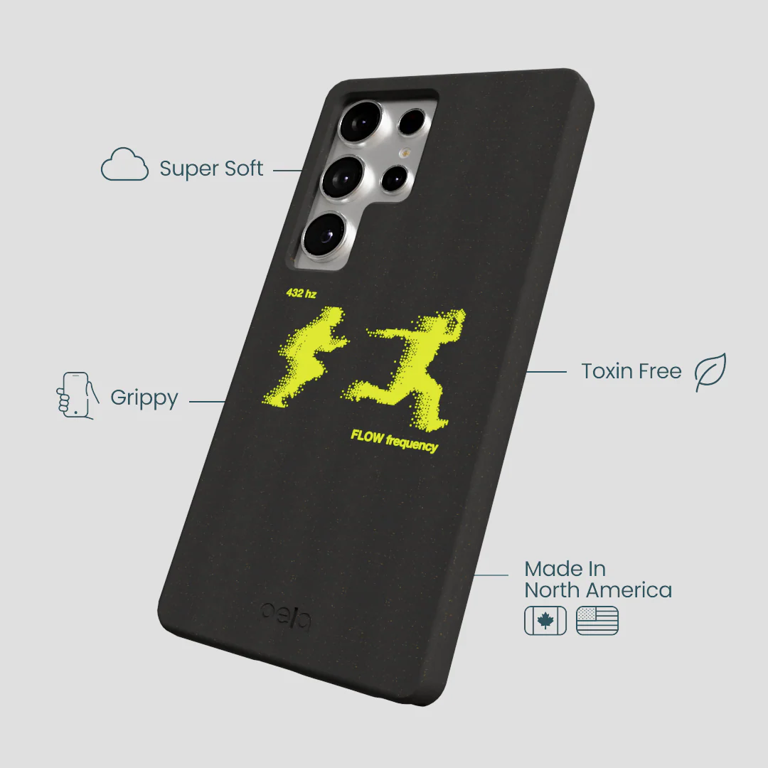 Black Flow Frequency Samsung Galaxy S25 Ultra Case - Image 4