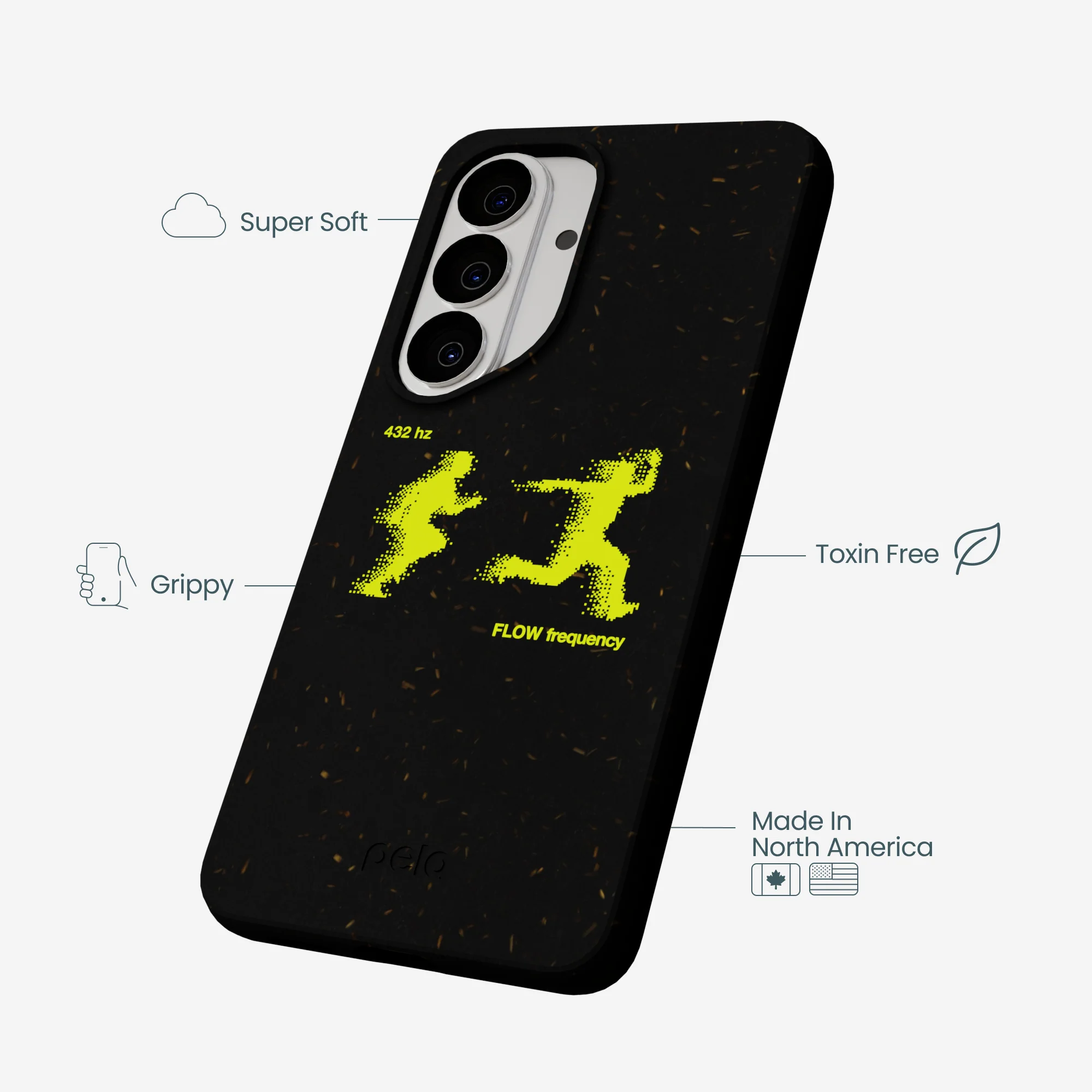 Black Flow Frequency Samsung Galaxy S26 Case - Image 4