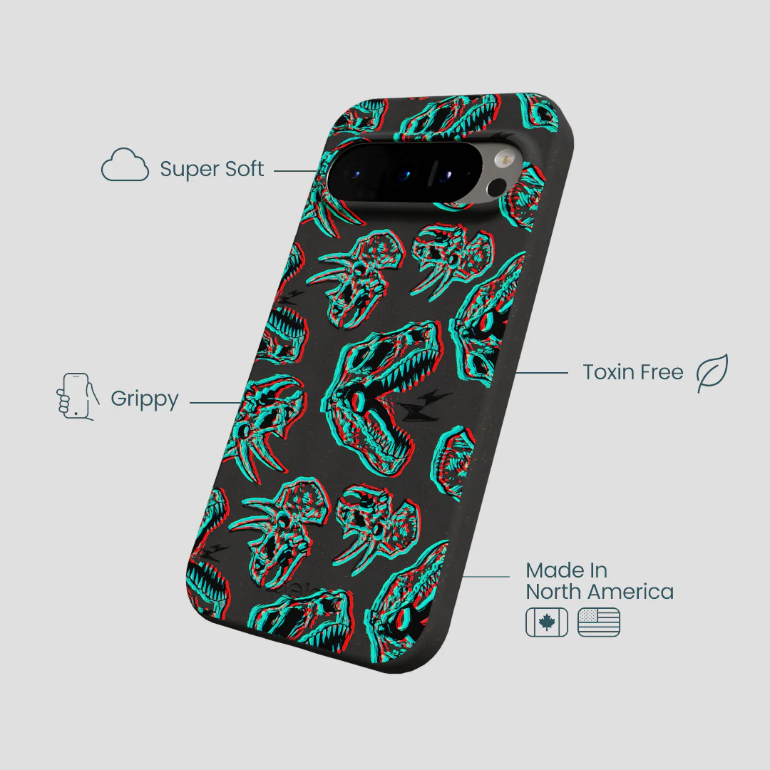 Black Fossilized Google Pixel 9/9 Pro Case - Image 3