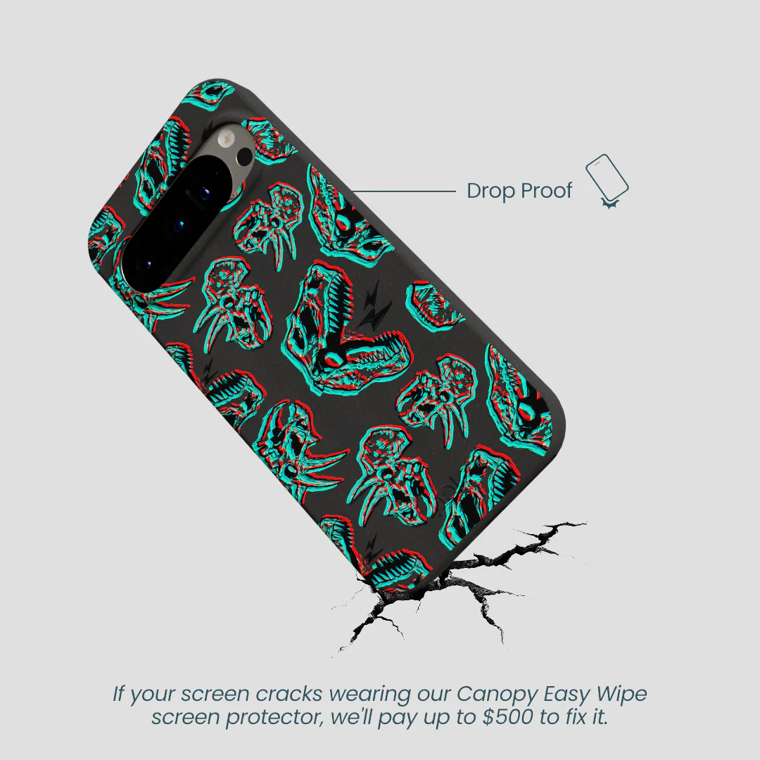 Black Fossilized Google Pixel 9/9 Pro Case - Image 4