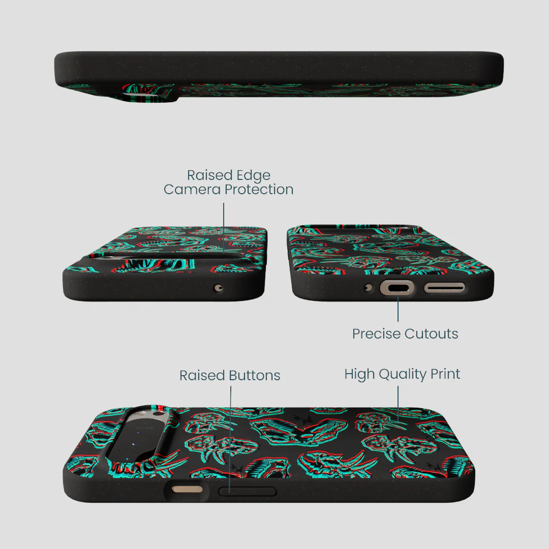 Black Fossilized Google Pixel 9 Pro XL Case - Image 2