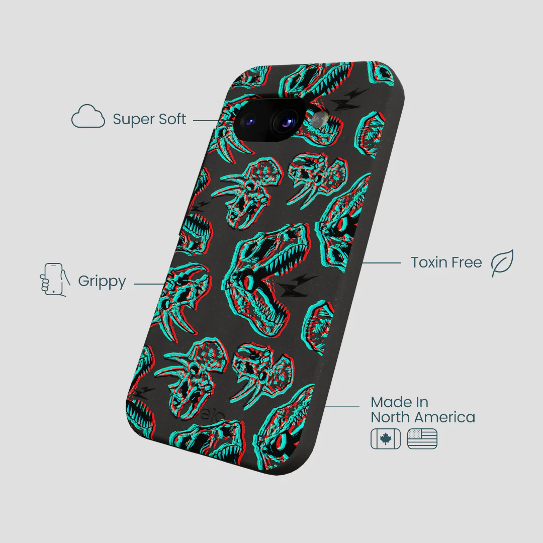 Black Fossilized Google Pixel 9a Case - Image 3