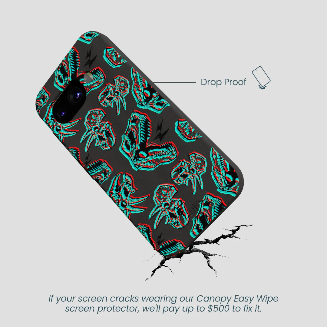 Black Fossilized Google Pixel 9a Case - Image 4