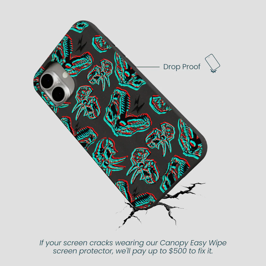 Black Fossilized iPhone 16 Plus Case - Image 5