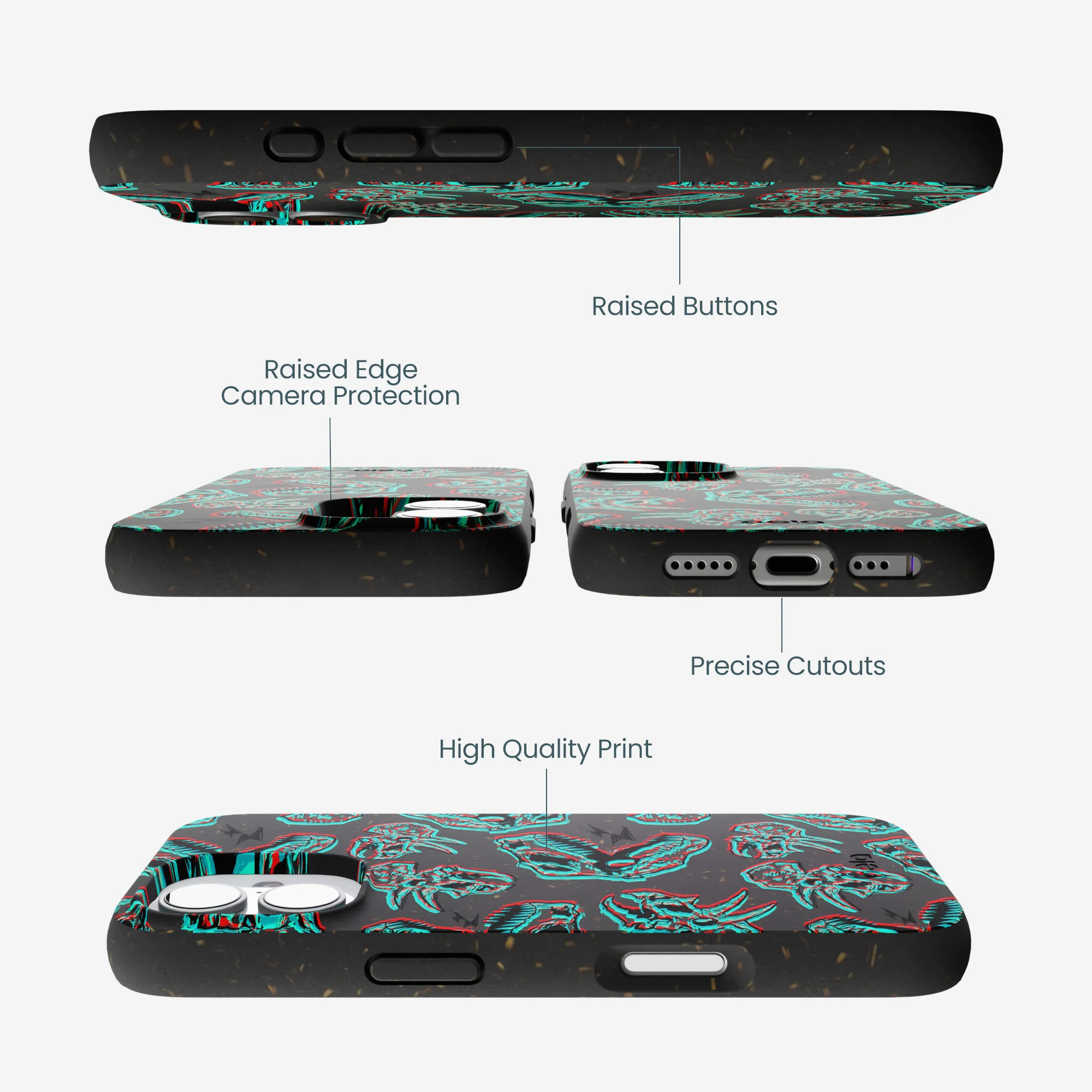 Black Fossilized iPhone 17 Case - Image 3