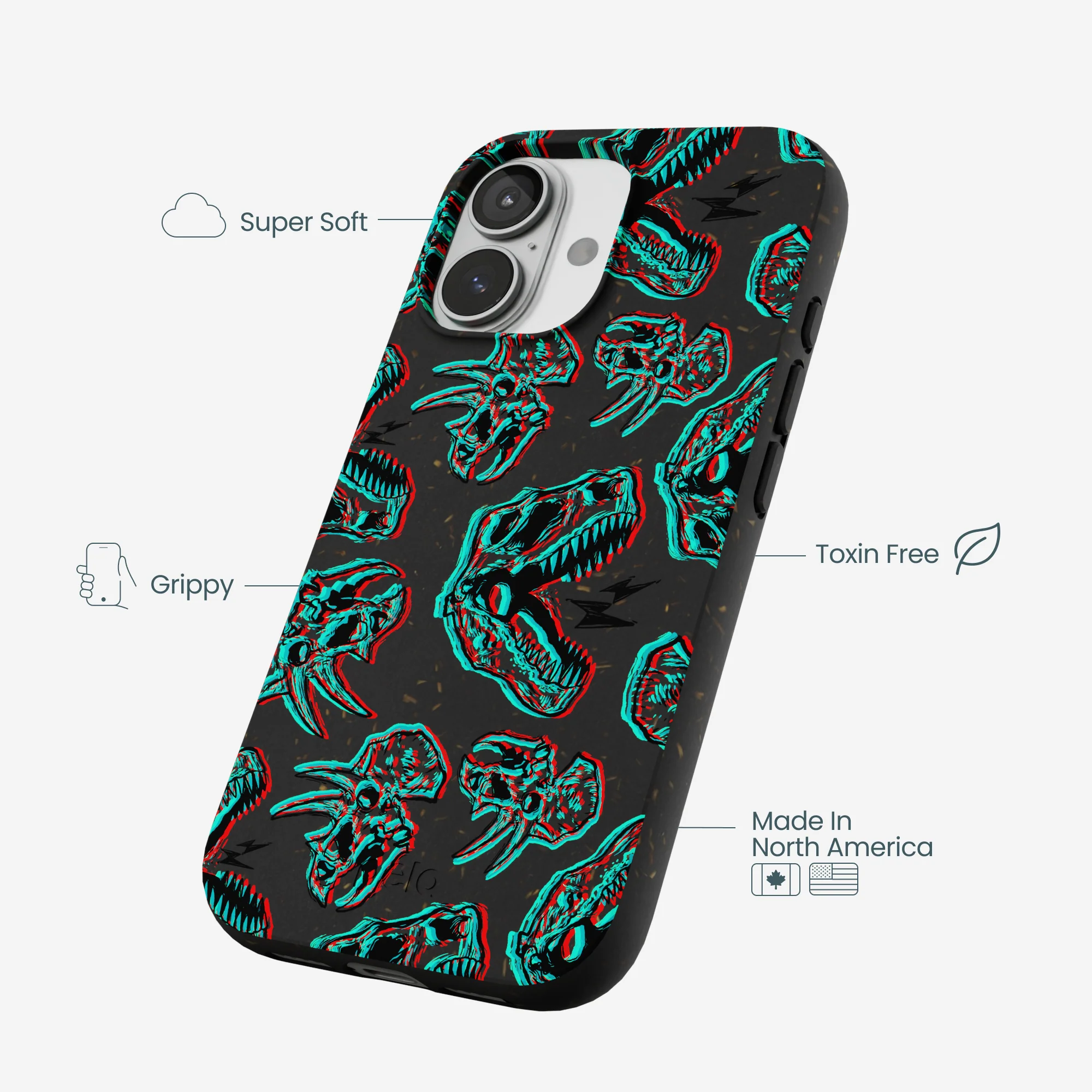 Black Fossilized iPhone 17 Case - Image 4