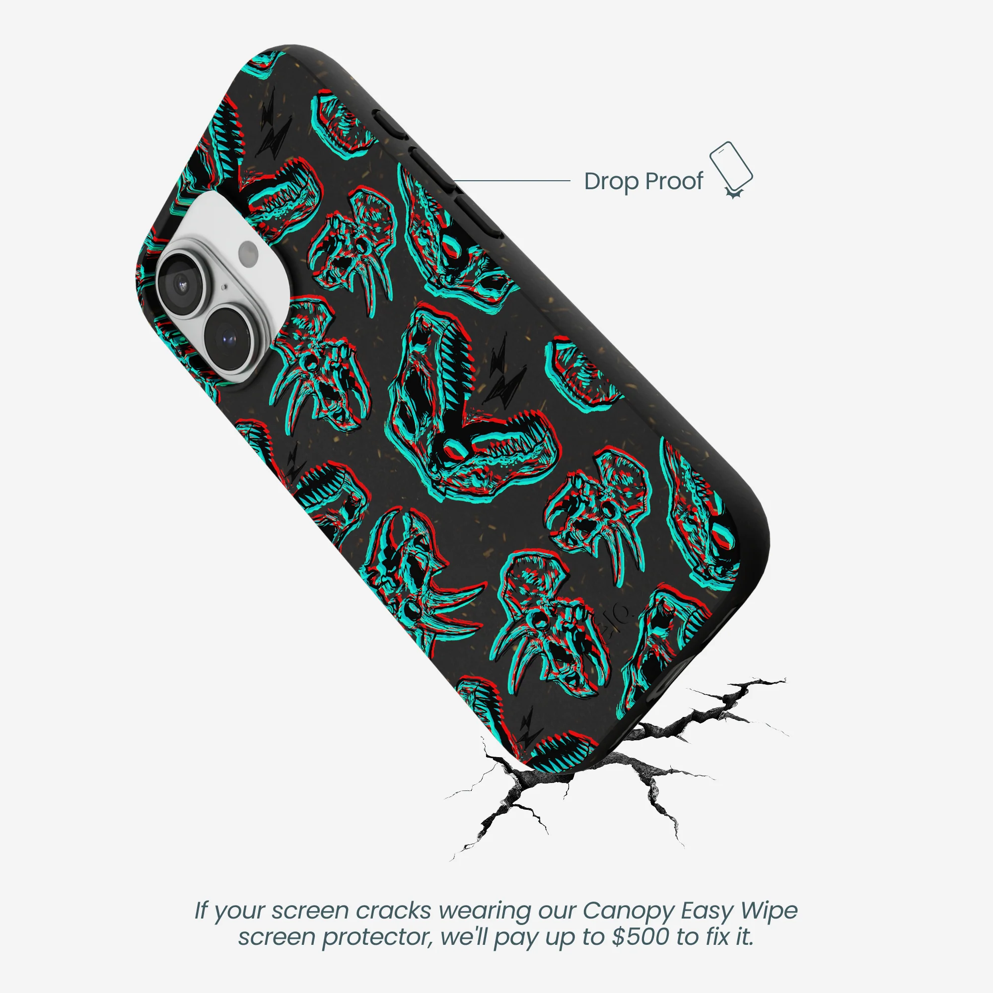 Black Fossilized iPhone 17 Case - Image 5