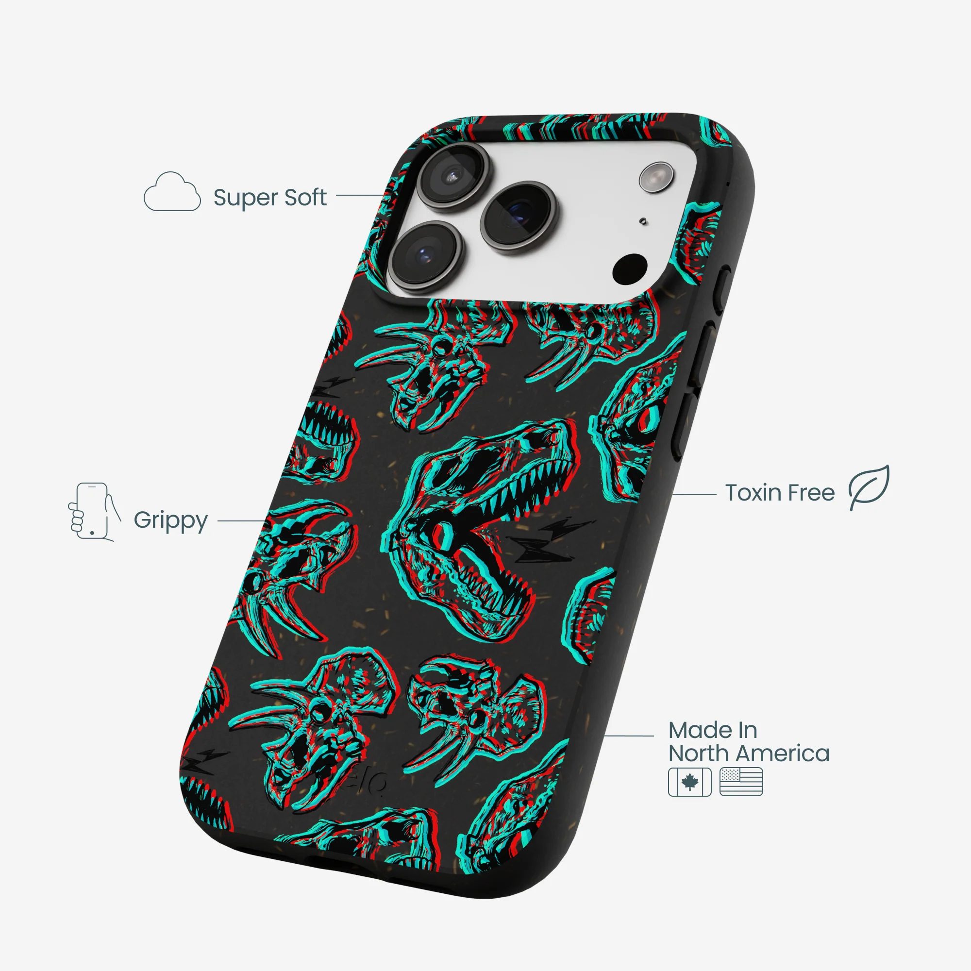 Black Fossilized iPhone 17 Pro Case - Image 4
