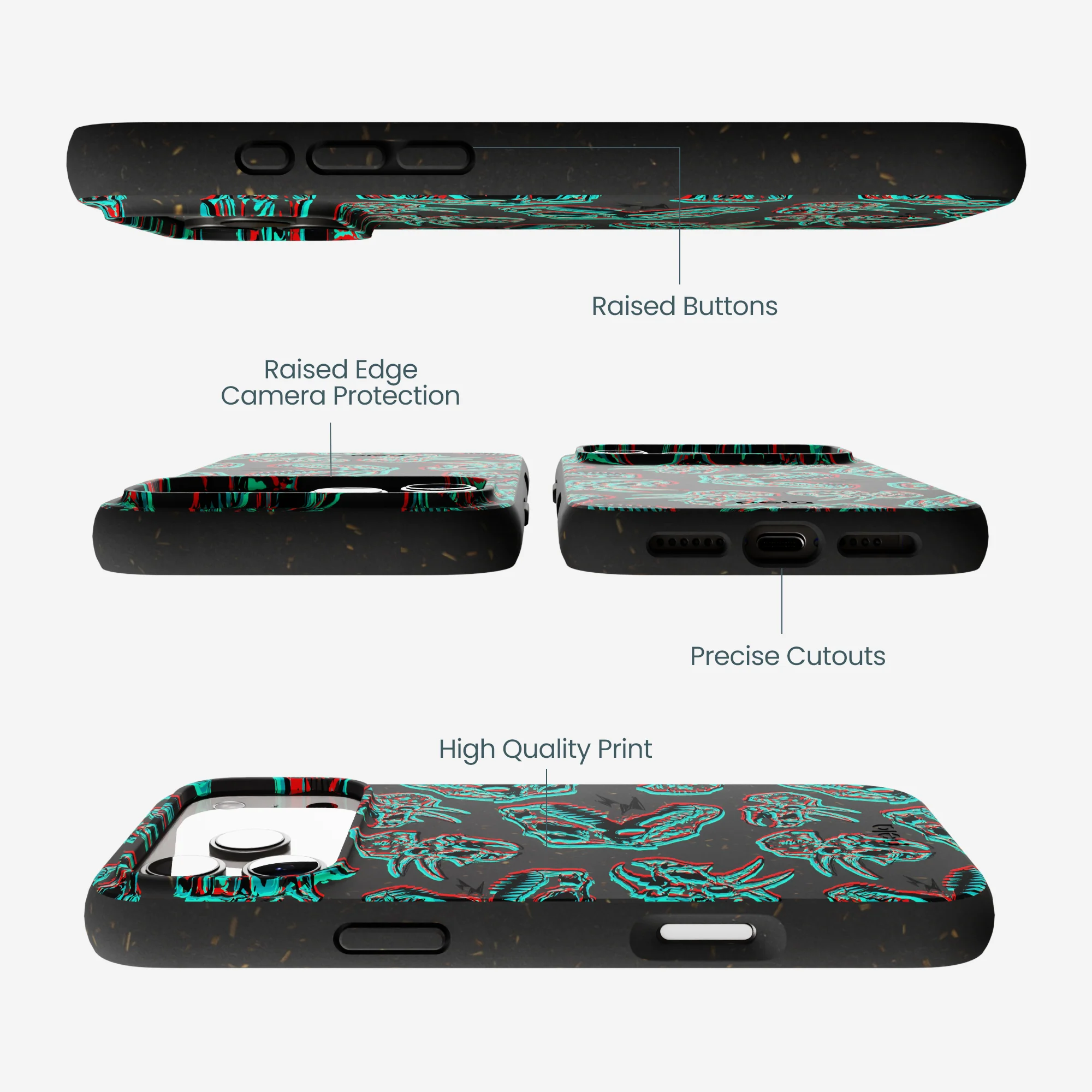 Black Fossilized iPhone 17 Pro Max Case - Image 3
