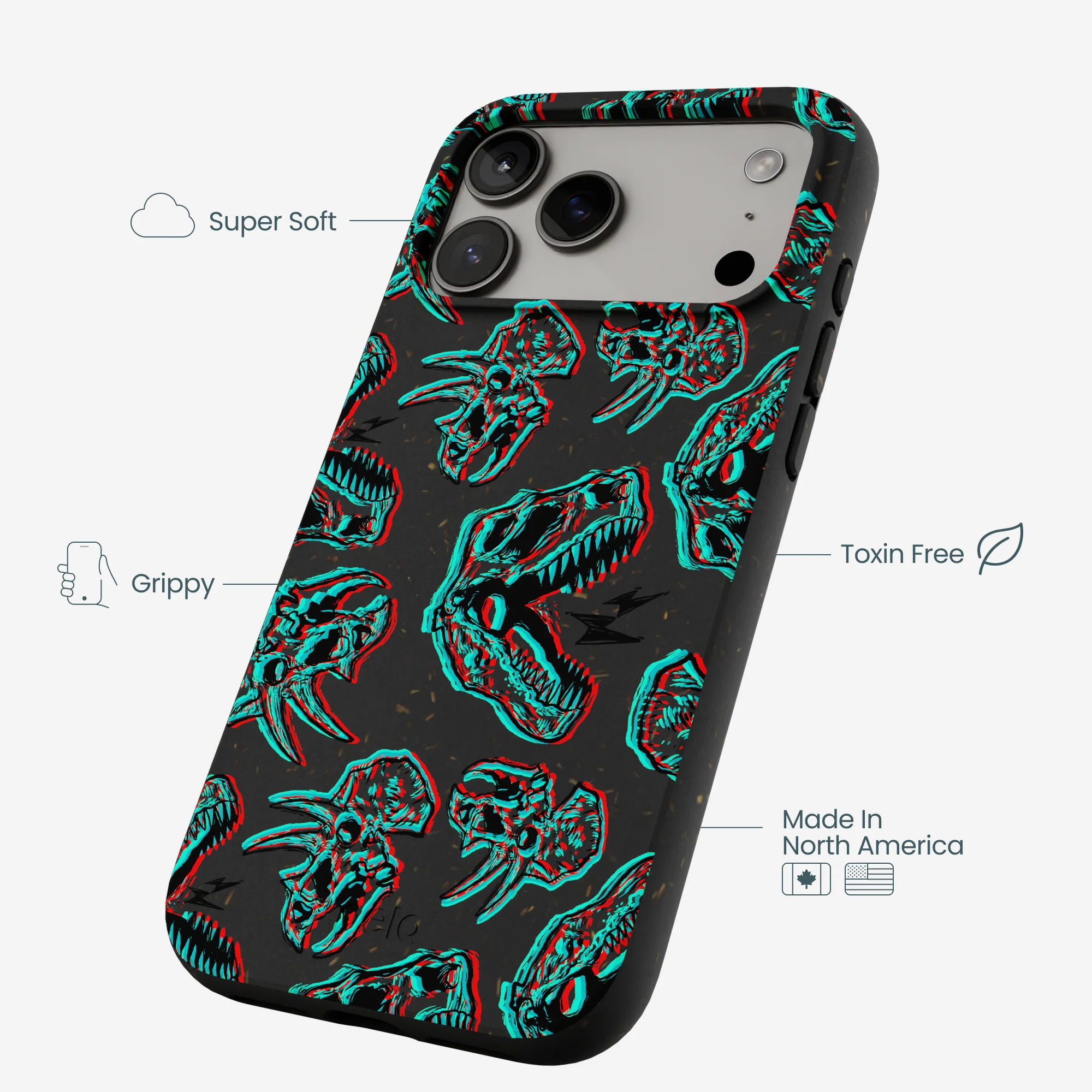 Black Fossilized iPhone 17 Pro Max Case - Image 4