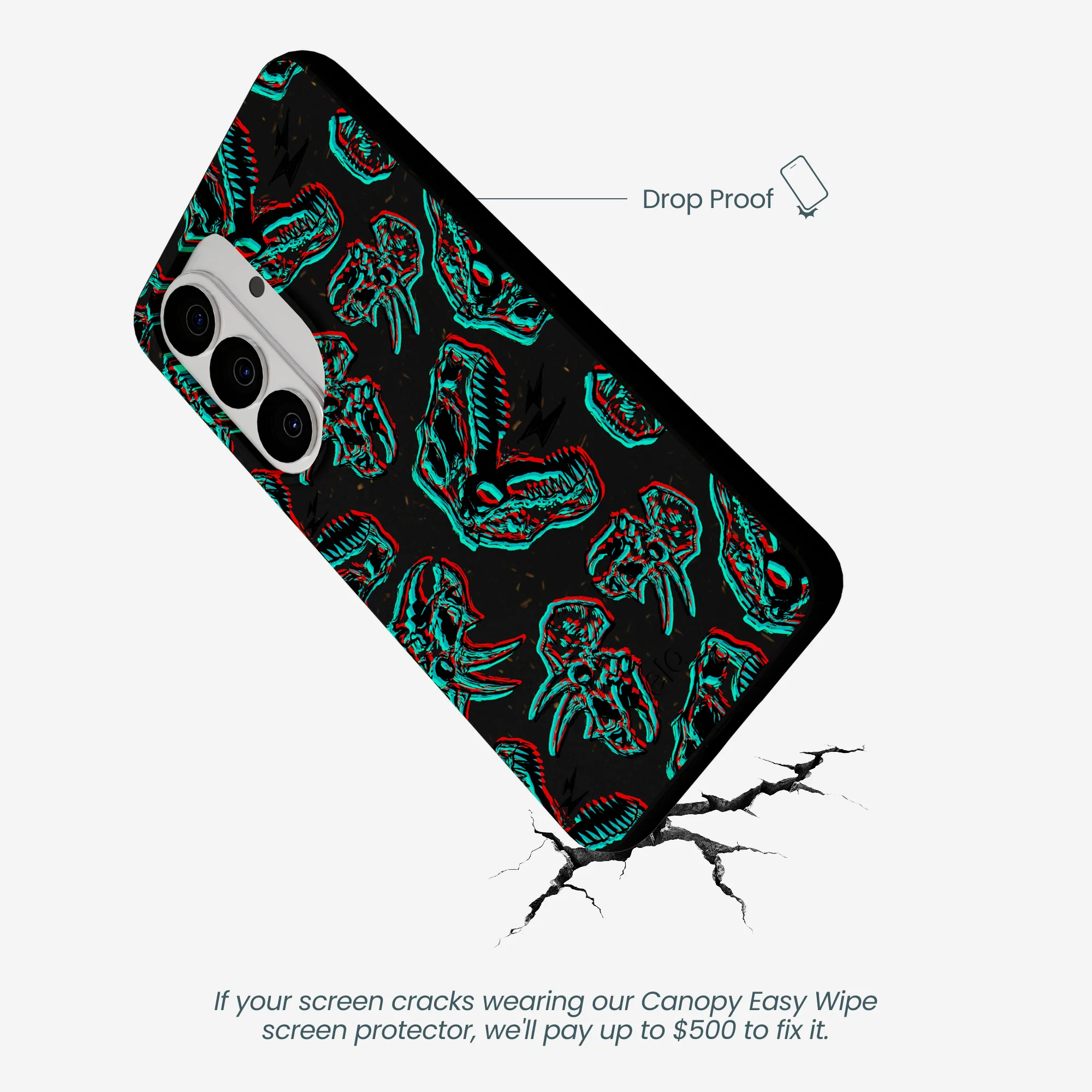 Black Fossilized Samsung Galaxy S26 Case - Image 4