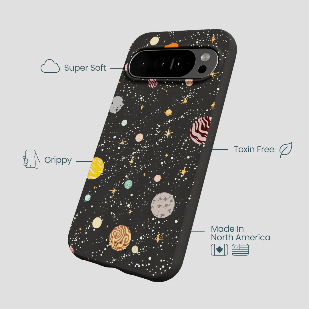 Black Galactic Glow Google Pixel 10 Pro XL Case - Image 3