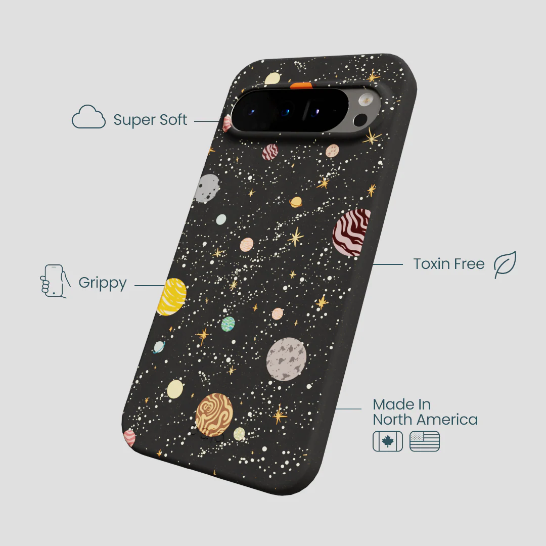 Black Galactic Glow Google Pixel 9 Pro XL Case - Image 4