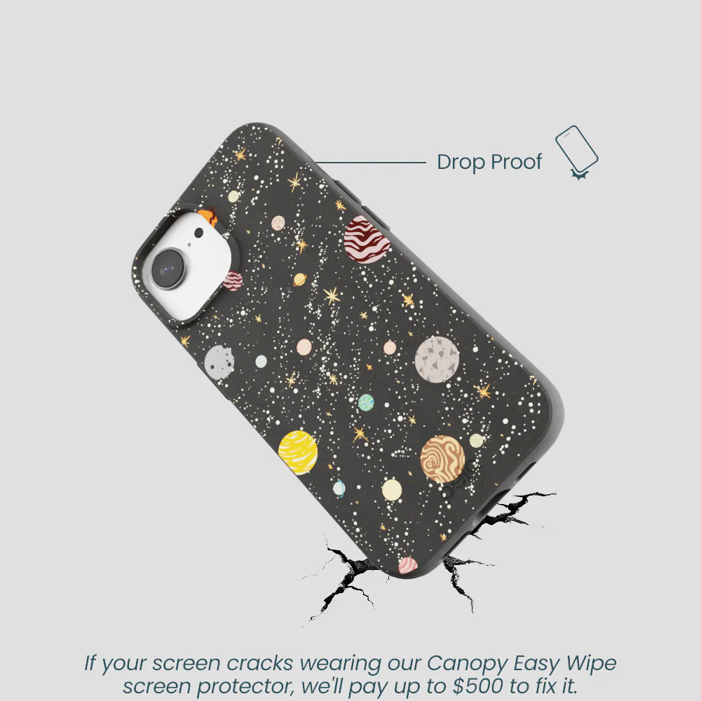 Black Galactic Glow iPhone 16e/17e Case - Image 5