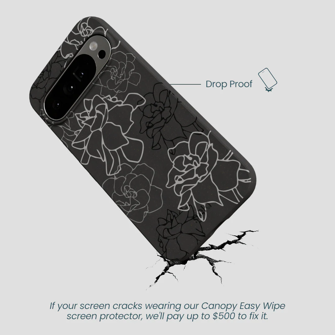 Black Gardenia Lines Google Pixel 10 Pro XL Case - Image 5