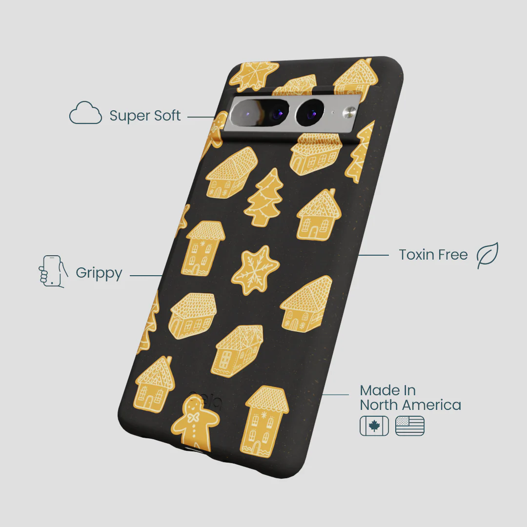 Black Gingerbread Dreams Google Pixel 7 Pro Case - Image 4