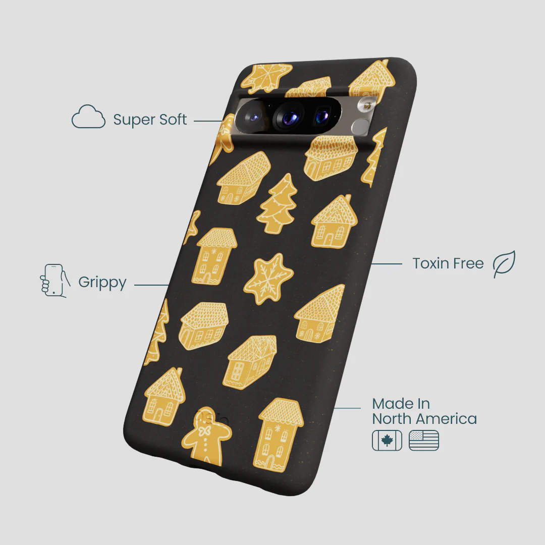 Black Gingerbread Dreams Google Pixel 8 Pro Case - Image 4
