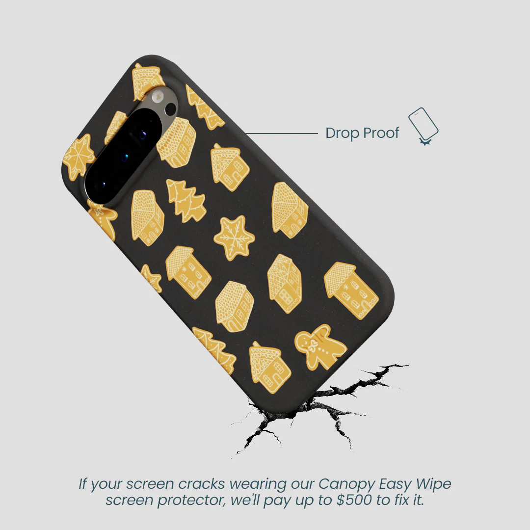 Black Gingerbread Dreams Google Pixel 9/9 Pro Case - Image 5