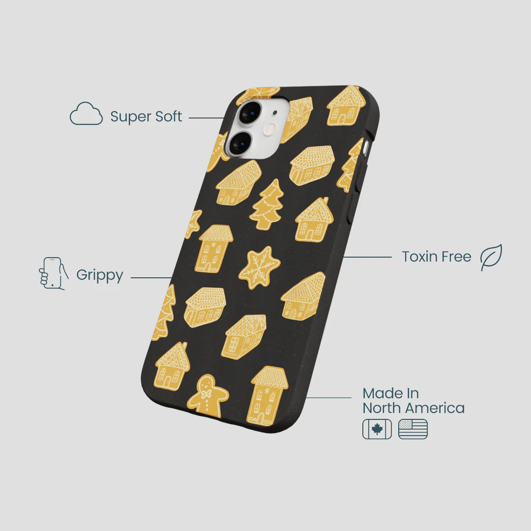Black Gingerbread Dreams iPhone 12 Mini Case - Image 4