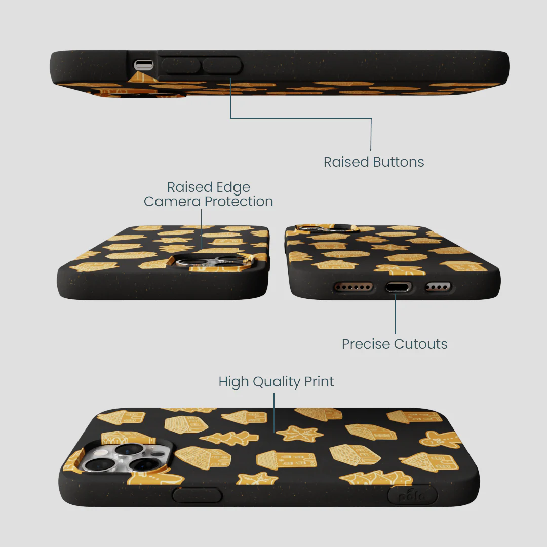 Black Gingerbread Dreams iPhone 12 Pro Max Case - Image 3
