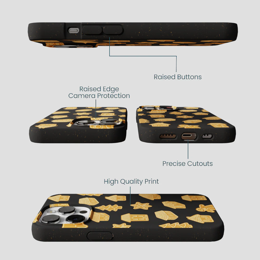 Black Gingerbread Dreams iPhone 13 Pro Max Case - Image 3
