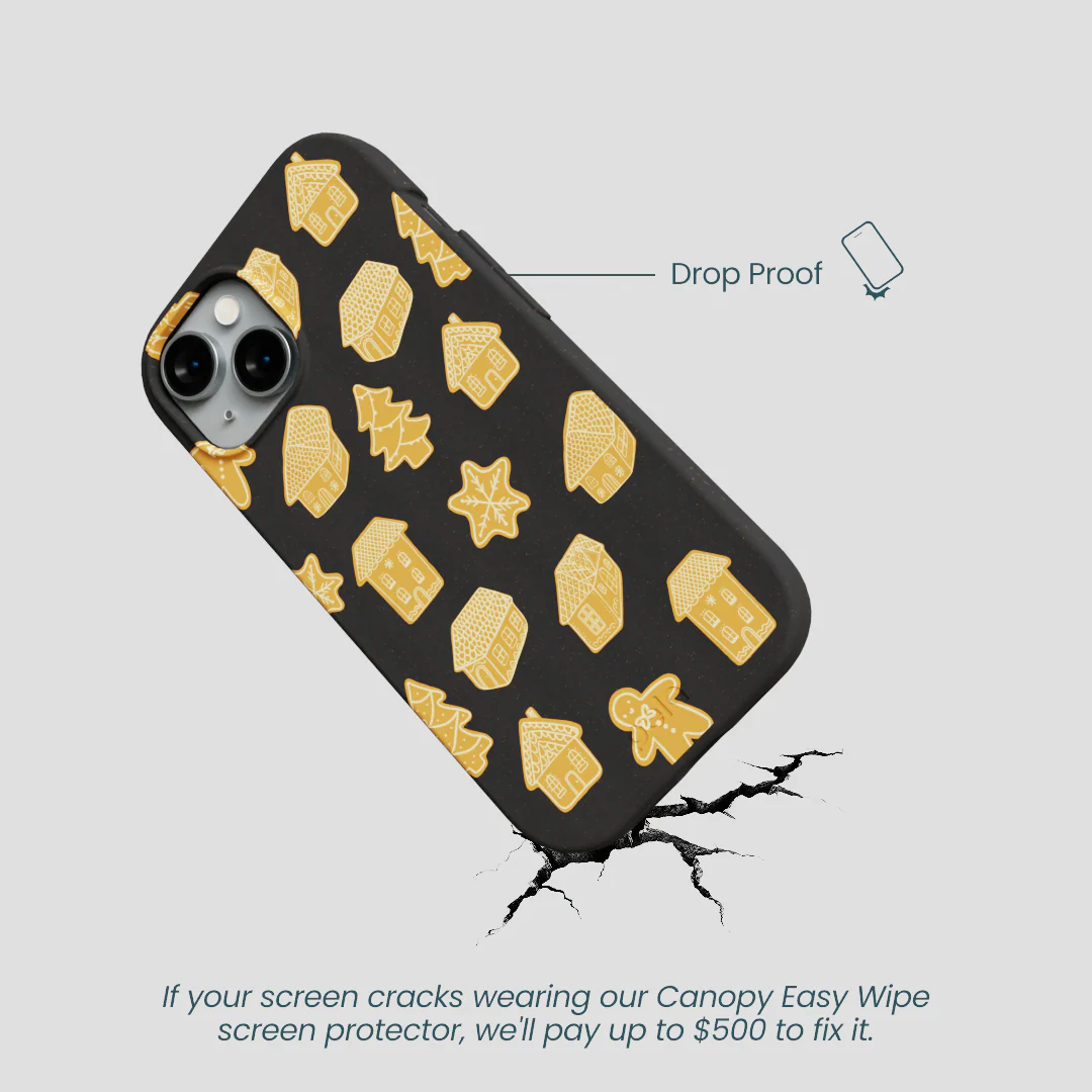 Black Gingerbread Dreams iPhone 15 Case - Image 5
