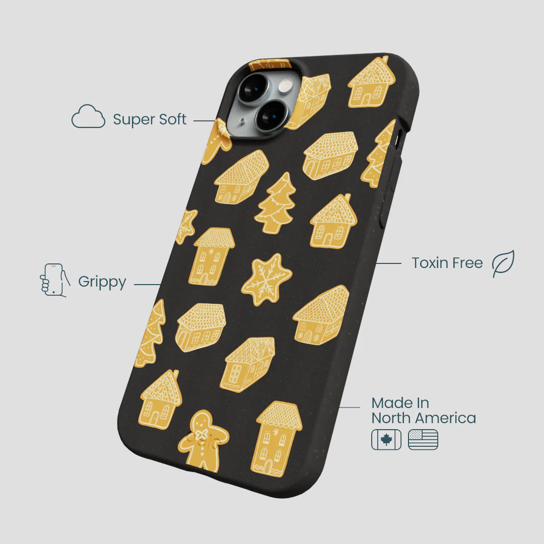 Black Gingerbread Dreams iPhone 15 Plus Case - Image 4