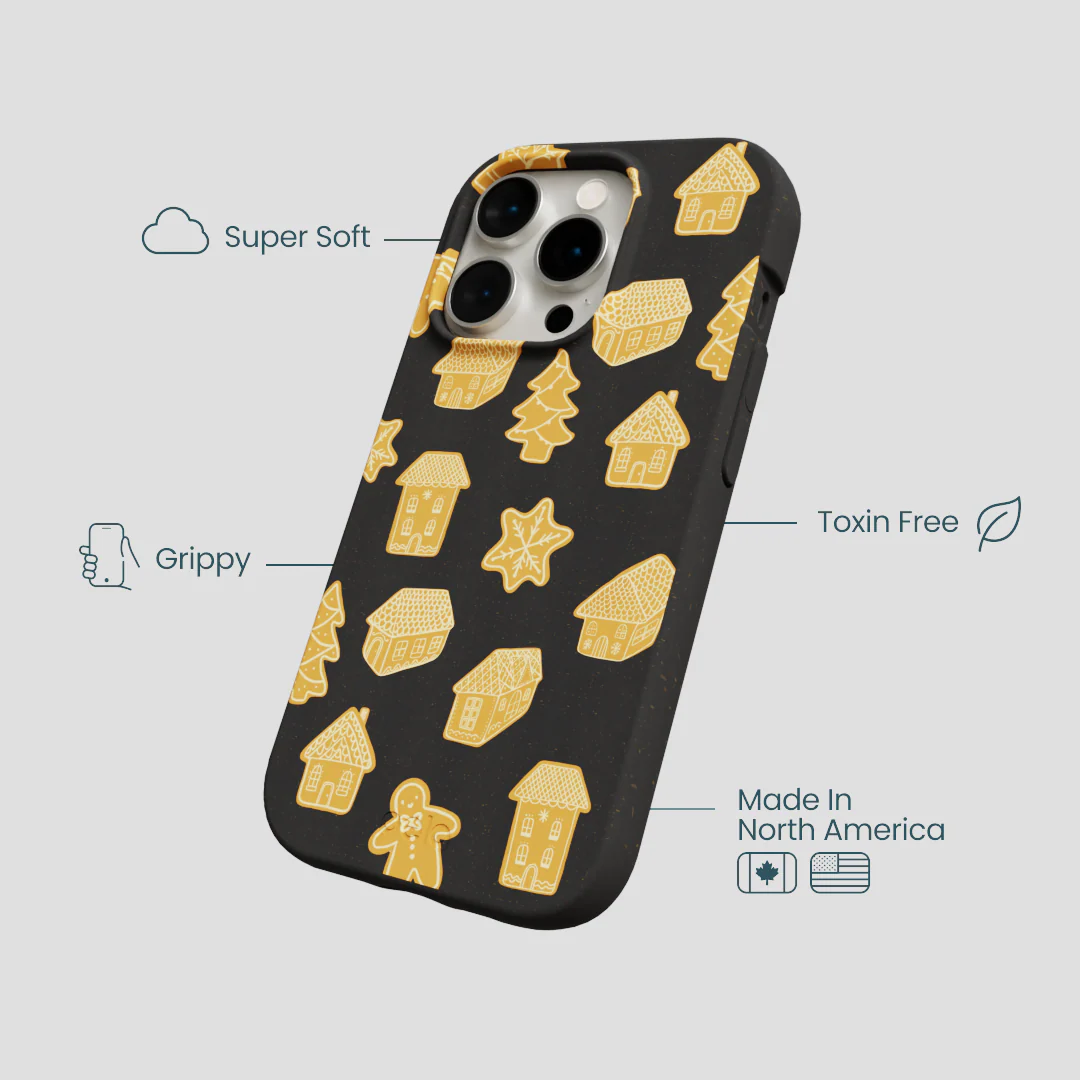 Black Gingerbread Dreams iPhone 15 Pro Case - Image 4