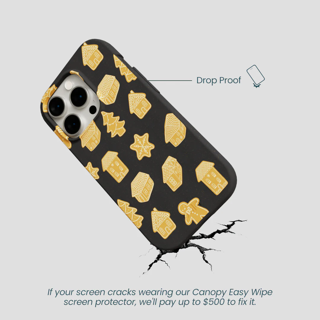 Black Gingerbread Dreams iPhone 15 Pro Case - Image 5