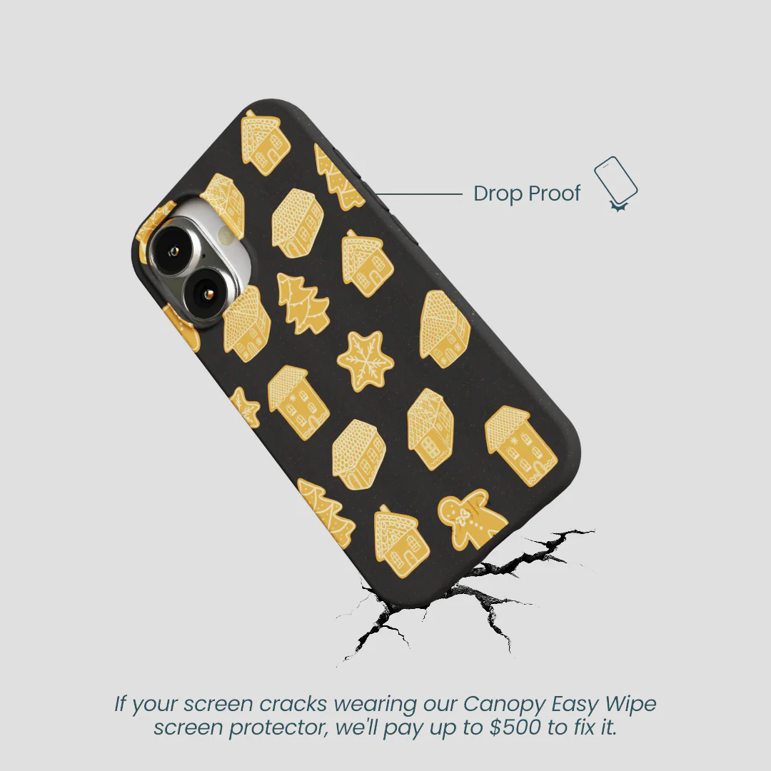Black Gingerbread Dreams iPhone 16 Case - Image 5
